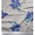 thumbnail image 1 of Soimoi Rayon Fabric Lavender Flower Print Fabric by the Yard 56 Inch Wide, 1 of 3