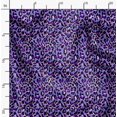 thumbnail image 2 of Soimoi Purple Poly Georgette Fabric Leopard Animal Skin Fabric Prints by Yard 52 Inch Wide, 2 of 6