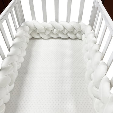 Coussin à 4 Nœuds Doux Nœud Fait à la Main Tressé Déco pour Sofa Chambre, Remplissage d'Espace de Lit Coussins Décoratifs Noués (Blanc,78.7 Pouces)