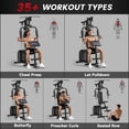 thumbnail image 4 of Soozier Home Gym Machine with 99lbs Weight Stack, Multifunction Power Tower, 4 of 10