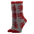 thumbnail image 1 of Harry Potter Hogwarts House Gryffindor Crest Fuzzy Womens Crew Socks, 1 of 2