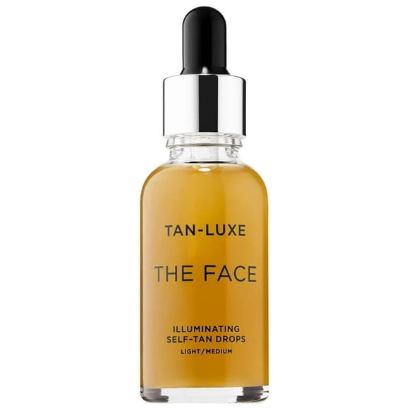 TAN-LUXE le Visage - Gouttes Autobronzantes Illuminantes pour Créer Votre Propre Soi, Bronzant Clair/moyen