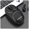 thumbnail image 2 of Wireless Mouse for Laptop 2.4G Fashion Computer Office Home, 105x63x37mm 3 Speed DPI 800-1200-1600, Magnetic Cover Long Battery Life, Gift Packaging, Black, 2 of 2