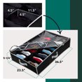 thumbnail image 3 of Hold N' Storage Extra Large Underbed Shoe Storage Organizer, Set of 2 Black, 3 of 10