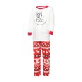 thumbnail image 3 of Diconna Ensemble de Pyjamas de Noël pour la Famille Imprimé Lettre Cerf Hauts Pantalons Barboteuse, 3 of 10