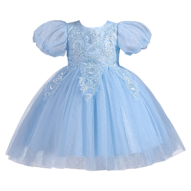 Cardigans pour Tout-Petits 2t Robes Jeunesse Taille 16 Robe Fille Tout-Petit Enfants Été Manches Courtes Robe Fleurie Robe de Défilé Performance