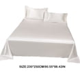 thumbnail image 3 of Amzcrzy Ice Silk Bed Sheet Set Ice Silk Bed Sheet Pillow Case 3-Piece Set - and Luxurious Soft Ice Silk Bed Sheet Suitable for All Seasons Cool Ice Silk Fabric Machine Washable, 3 of 9