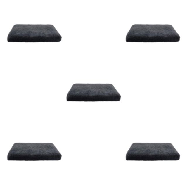 Youkk Pet Mat Suitable For All Breeds Easy To Clean Value For Money Durable Dog Bed dark grey M 50*40*5cm 5Set