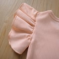 thumbnail image 4 of MIASHUI Baby Clothes Baby Boys Girls Solid Ruffle Romper Bodysuit Clothes Outfits,Pink,0-6 Months, 4 of 7