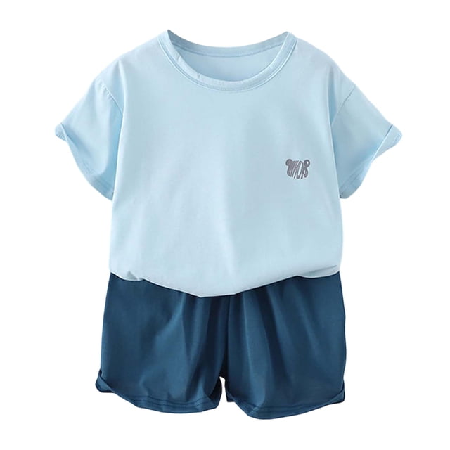 Ensemble de Pyjama pour Tout-Petit, Chandail Décontracté à Col Rond, Pyjama Doux pour Enfants, Tenue d'Intérieur, Pyjama pour Fillette 18-24 Mois