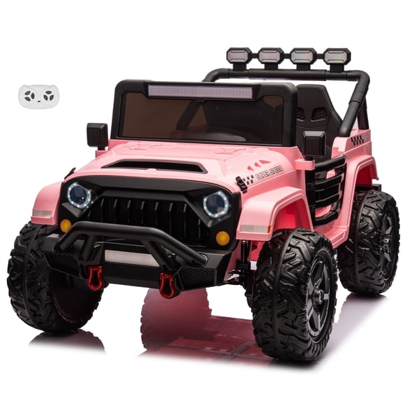 VOLTZ TOYS HAVOC 24 V Jeep pour Enfants à 2 Places avec Télécommande Parentale, Lumières DEL, Portes Ouvrantes, Grand Dégagement, Rose