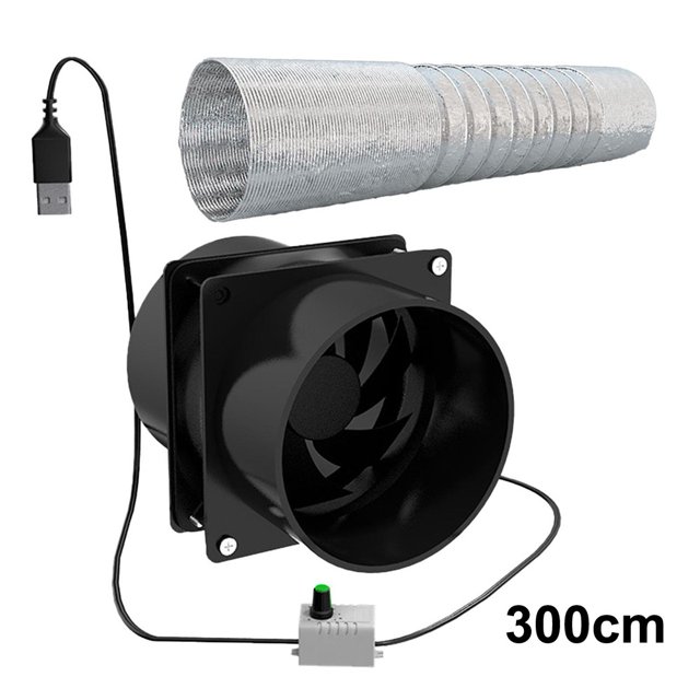 Home Kitchen Speed Regulating Duct Exhaust Air Ventilation Fan Sheds Noiseless