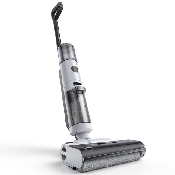 JONR ED12 Aspirateur et Vadrouille Sans Fil 3-en-1 pour Liquides et Poussières, Aspiration Puissante 10000Pa, Auto-Nettoyage à une Touche, Laveuse Légère pour Planchers Durs avec Double Réservoir, Blanc