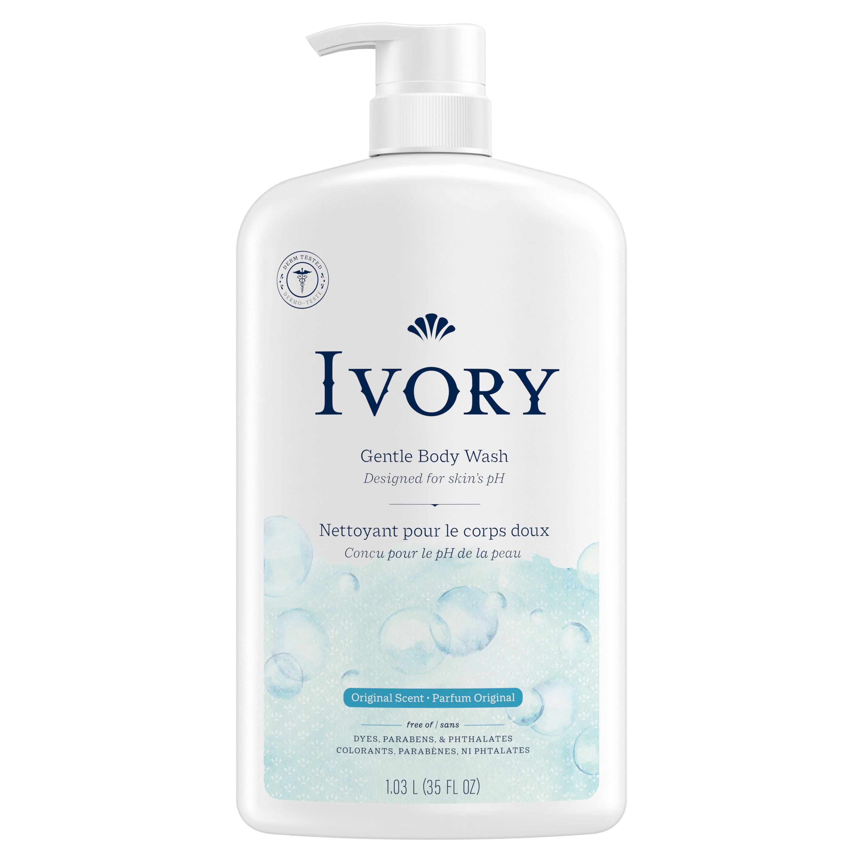 Ivory Nettoyant pour le Corps Doux & Délicat, Parfum Original