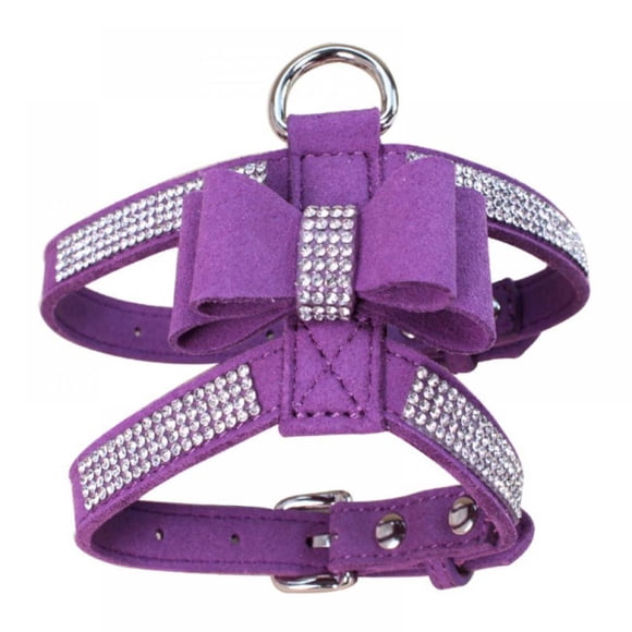 1Pc Bling Rhinestone Pet Dog Bowknot Collar Puppy Harness Necklace Collar For Pet Dog