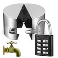 thumbnail image 1 of 1 Ensemble Verrou de Bavette de Tuyau Extérieur Hiver Verrou de Robinet Protecteur de Robinet de Tuyau Extérieur Verrou de Bavette de Robinet Verrou de Tuyau avec Cadenas, 1 of 8