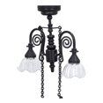thumbnail image 2 of Retro Dollhouse Miniature Ceiling Light,Double Head Flower Chandelier Mini Light For 1:12 Scale Dollhouse, 2 of 8