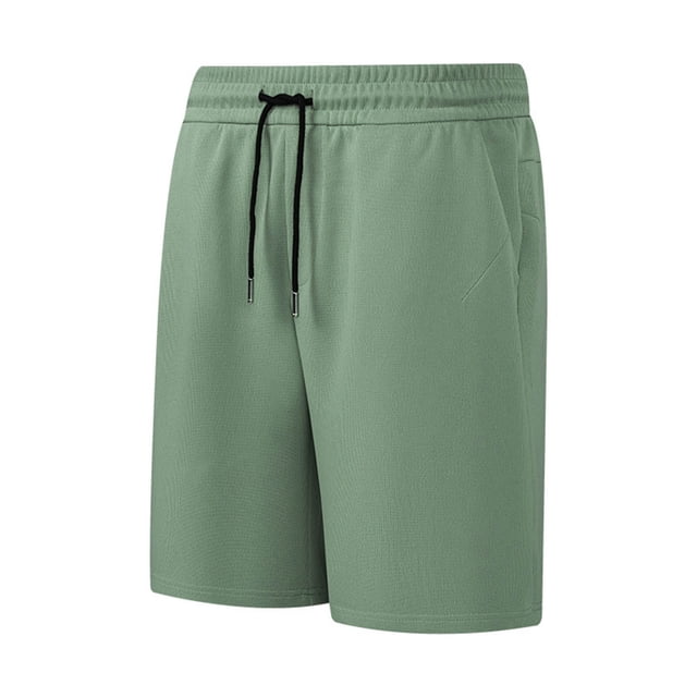 Yuyuzo Mens Shorts Plus Size Elastic Wasit Drawstring Solid Color Lightweight Baggy Lounge Shorts