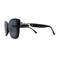 thumbnail image 5 of Womens Chic Oversize Cat Eye Butterfly 90s Designer Sunglasses All Black, 5 of 5