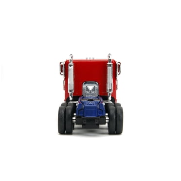 Transformers l'Ascension de la Bête 1:32 Optimus Prime avec Robot sur Châssis Voiture Moulée sous Pression, Jouets pour Enfants et Adultes