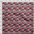 thumbnail image 4 of oneOone Cotton Flex Red Fabric Writing Font Sewing Material Print Fabric By The Yard 40 Inch Wide, 4 of 4