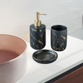 thumbnail image 3 of Abbracc Bathroom Accessories Set CERAMIC Lotion Dispenser Soap Dispenser Black 3Pcs, 3 of 8