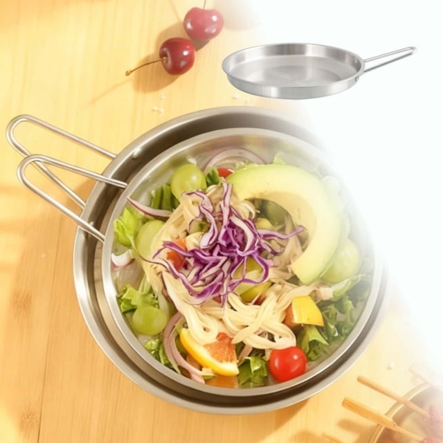 TIELUTT une Assiette en Acier Inoxydable avec un Diamètre Intérieur de 18 cm un Napperon Rond en Acier Inoxydable pour Gâteau Napperons Ronds Tissés Ensemble de Napperons pour Table à Manger Assiettes de Présentation Napperons Ronds pour Cuisine