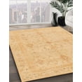 thumbnail image 2 of Ahgly Company Tapis d'Intérieur Carrés Abstraits Orange Tapis de Zone Abstraits, 7 Pieds Carré, 2 of 6