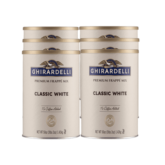 Ghirardelli Mélange pour Frappé Blanc Classique 3,12 lb 6 Paquets