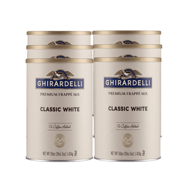 Ghirardelli Mélange pour Frappé Blanc Classique 3,12 lb 6 Paquets