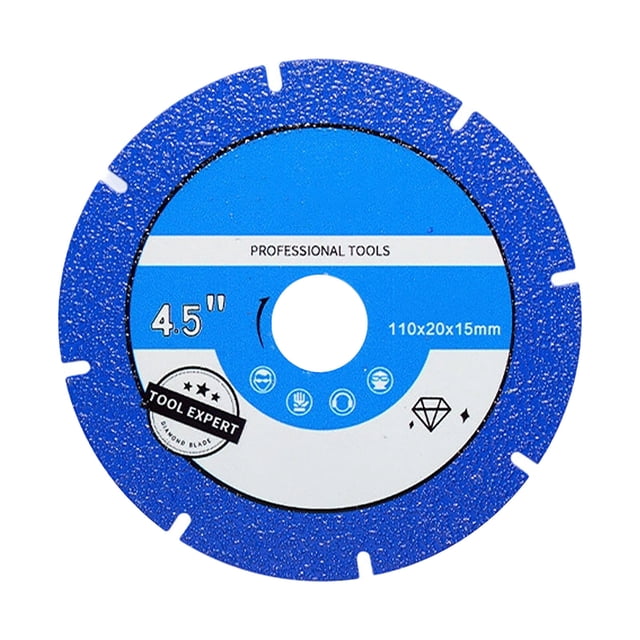 Disque de Coupe Indestructible pour Meuleuse d'Angle en Acier Allié de 4,5 Po de Diamètre avec Bord Trempé Résistant à la Chaleur et Conception Réduisant les Vibrations