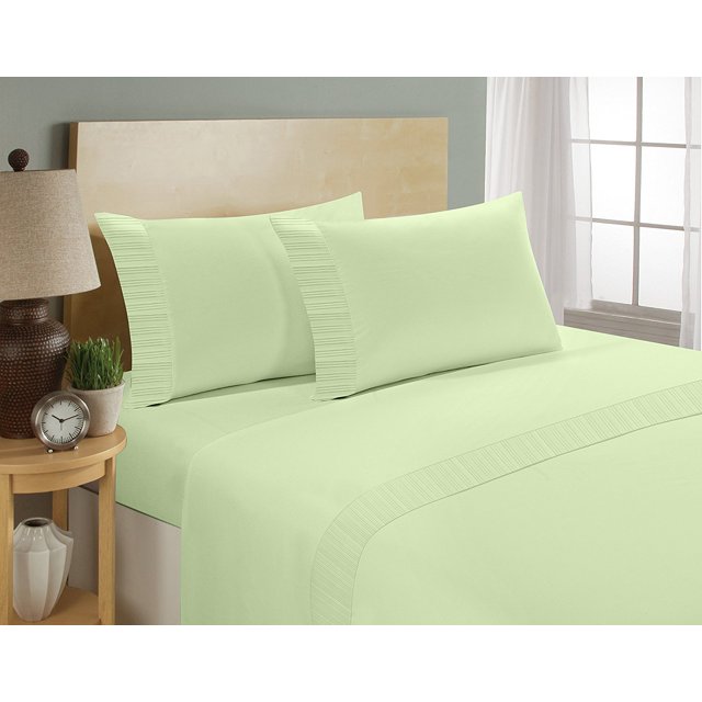 Home Sweet Home London 1800 Series - Microfiber Deep Pocket Full Bed Sheets Set (Sage)