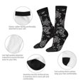 thumbnail image 4 of Lsque Turtle Printed Men's Crew Socks, Soft Durable Breathable Moisture-Wicking with Odor Control Cotton socks, 4 of 6