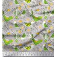 thumbnail image 1 of Soimoi Georgette Viscose Fabric Floral & Bird Cartoon Decor Fabric Printed Yard 42 Inch Wide, 1 of 3