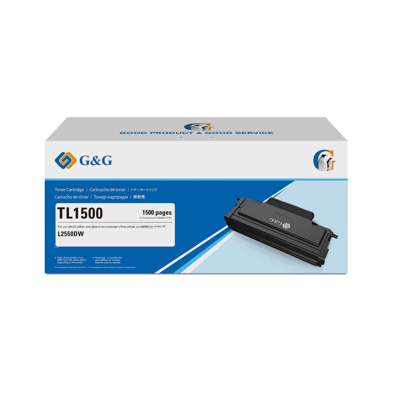 Cartouche de toner noir G&G TL1500, rendement standard