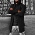 thumbnail image 1 of Lekwk Sweater Cardigan for Men Long Sleeve Midi Length Cardigans Casual Loose Plus Size Sweater Jacket Fall Winter Solid Color Warm Sweaters, 1 of 4