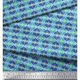 thumbnail image 3 of Soimoi Velvet Fabric Ogee Damask Print Sewing Fabric Yard 58 Inch Wide, 3 of 5