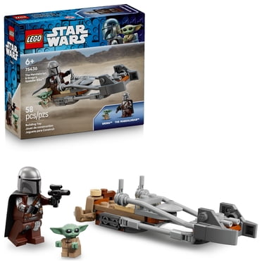 LEGO Star Wars Le Mandalorien et la motojet de Grogu 75436