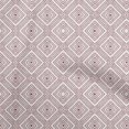 thumbnail image 1 of oneOone Georgette Viscose Dark Rose Brown Fabric Geometric Craft Projects Decor Fabric Printed By The Yard 42 Inch Wide, 1 of 4