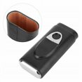 thumbnail image 3 of Portable Cigar Box Holder for Humidors with Leather Cigar Cutter Travel Kit, 3 of 4