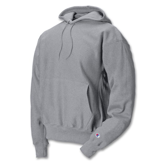 Champion Chandail à Capuchon en Molleton Reverse Weave pour Hommes, P, Gris Oxford