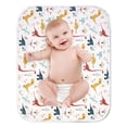 thumbnail image 1 of 1Pack/2Pack Diaper Changing Pads for Baby, Dinosaur Change Mat, 3Layers Waterproof Change Pad Foldable Absorbent Mats for Women, Reusable Incontinence Underpads for Patient 24''x30'', 1 of 7