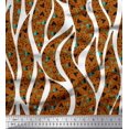 thumbnail image 1 of Soimoi Rayon Fabric Heart,Dot & Leaves Print Sewing Fabric Yard 42 Inch Wide, 1 of 3