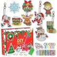 thumbnail image 1 of 24 Days Countdown to Christmas Advent Calendar DIY Diamond Painting Kit Craft Keychain Blind Box Chi, 1 of 3