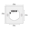 thumbnail image 3 of ziyahi Tuya Smart Light Switches App Remote Control Panel Voice Timing Module Household Office Living Room White Black, 3 of 6