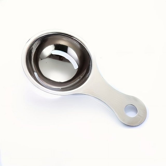 CNKOO 1pc Premium Stainless Steel Egg Yolk Separator for Restaurant Kitchen - Easy Egg Yolk Filter and Separation Tool Perfect for Cooking and Baking Durable and Easy to Clean Baking E