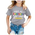 thumbnail image 1 of TZEWGL T-Shirts pour Nouveau-Né Rentrée Scolaire Imprimé Manches Courtes Col Ras du Cou Vêtements pour Infnants Taille 12-14T, 1 of 4