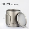 thumbnail image 2 of Double Wall Titanium Water Cup Coffee Tea Mug with Lid for Home Outdoor Camping, 2 of 8