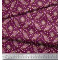 thumbnail image 3 of Soimoi Tissu en Crêpe de polyester Rose & Tissu Imprimé Floral 1 Yard 52 Inch Wide, 3 of 3