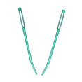 thumbnail image 3 of GUOOL 2pcs Aluminium Large-eye Bent Tip Tapestry Darning Needles Knitting Green, 3 of 9